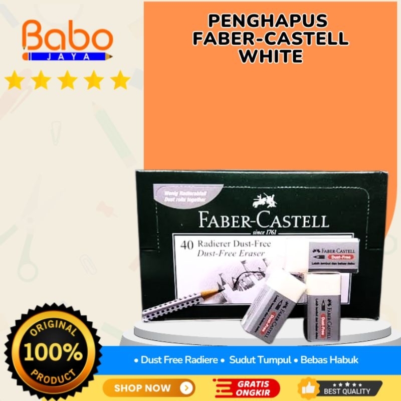

BABO JAYA PENGHAPUS PENSIL FABER-CASTELL WHITE