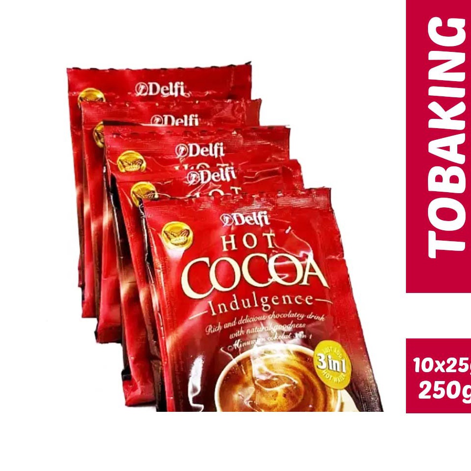 

[KODE 0JGLD] Delfi Hot Cocoa Indulgence Minuman Serbuk Cokelat 10 x 25gr