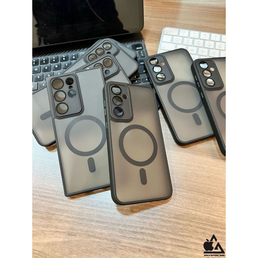 Premium MagSafe Black Doff SAMSUNG S25 ULTRA S25 PLUS  S24 ULTRA S24 PLUS S24 FE S23 ULTRA S23 PLUS 