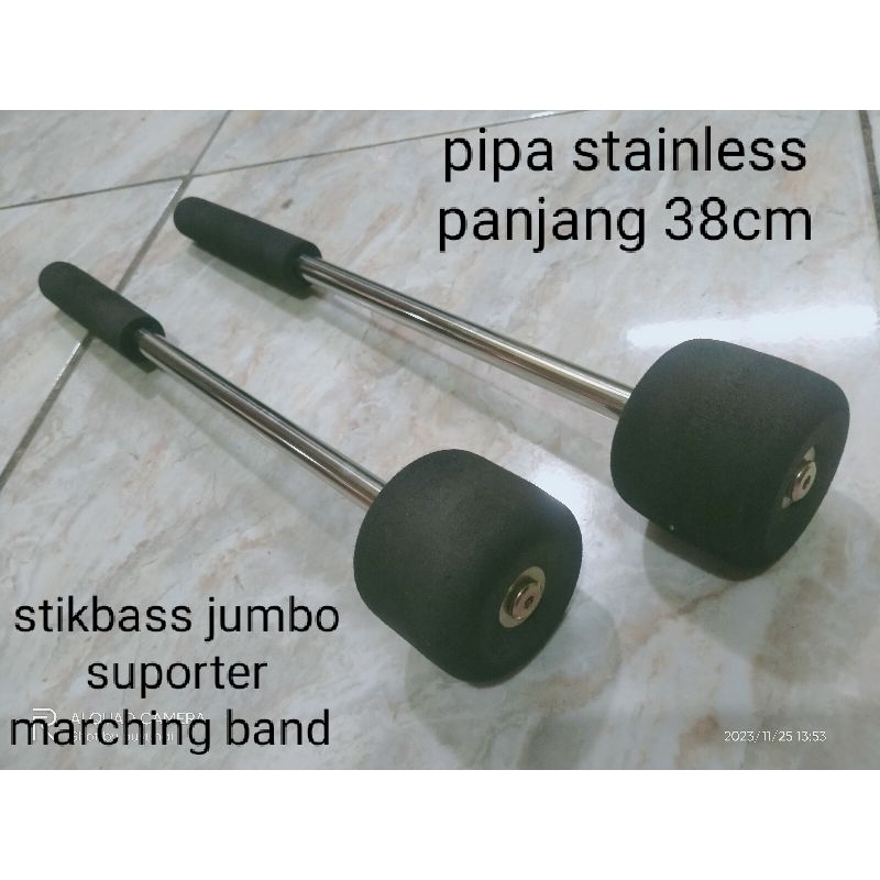 stik bass drum/hadroh/banjari jumbo anti patah ( 1set )
