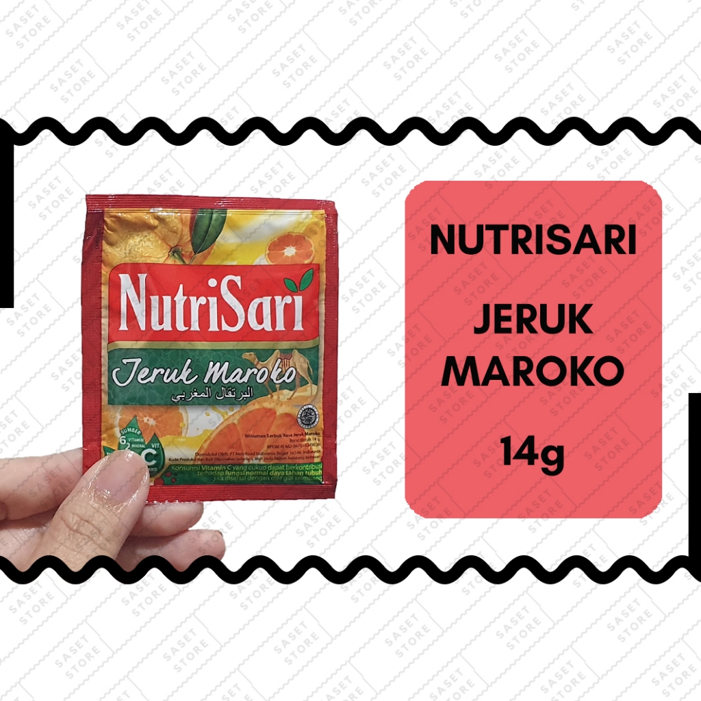 

Nutrisari Jeruk Maroko 14g Sachet Minuman Serbuk Instan