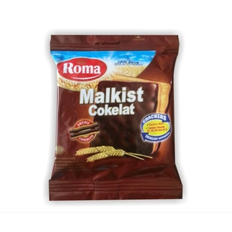 

Roma Malkist Cokelat Sachet 1 Renceng 10 Pcs