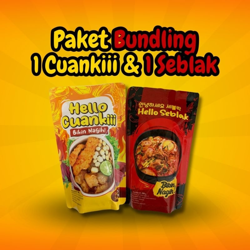 

Paket Bundling hemat cuanki dan seblak termurah