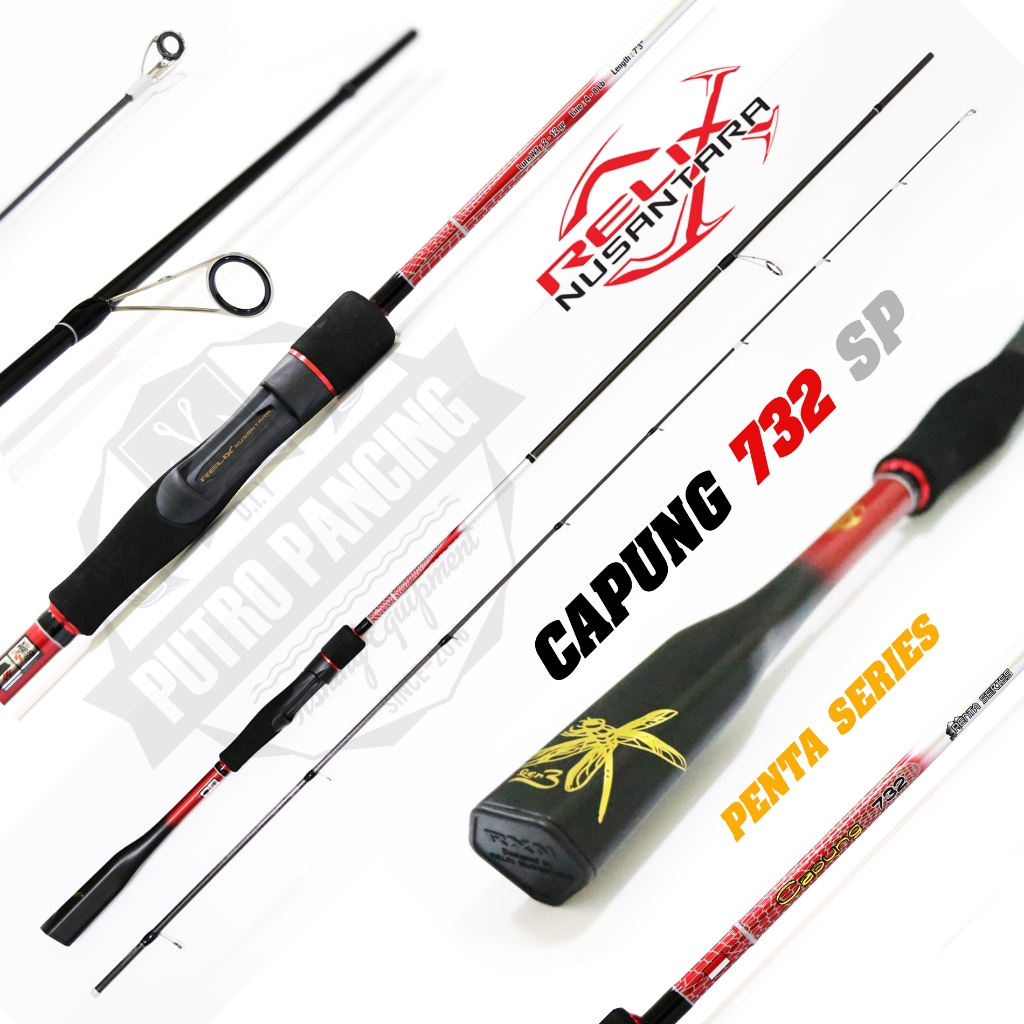 Rod Joran Capung 732 UL Penta 4-8lb Spinning Relix Nusantara
