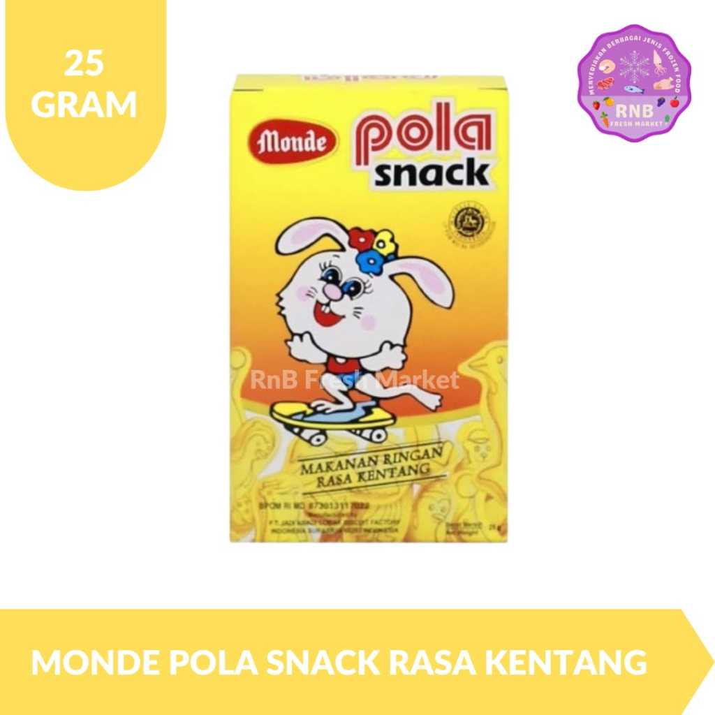 

Monde Pola Snack Mini Rasa Kentang 25gr