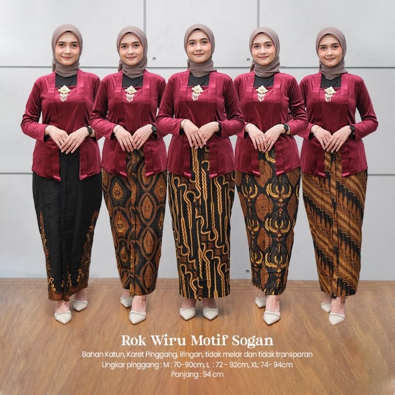 Rok Jarik Wiru Motif Sogan - Wahyu Kembar