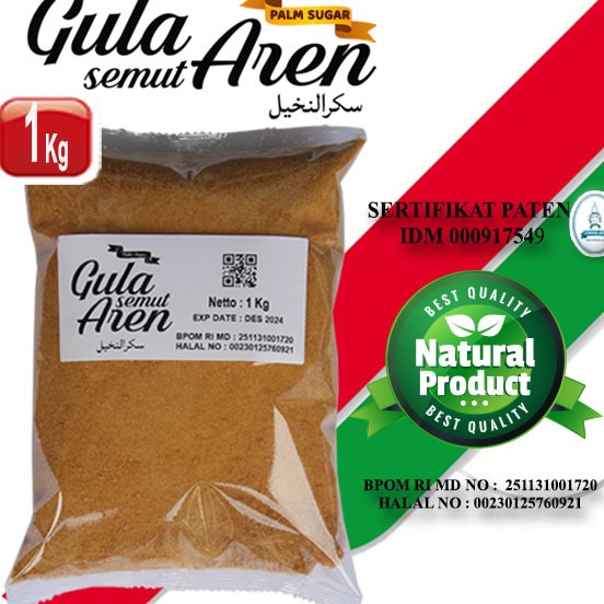 

[KODE TQKMT] Pondok Aren Gula Aren Asli Semut Bubuk Palm Sugar 1Kg 1000 Gram Murah