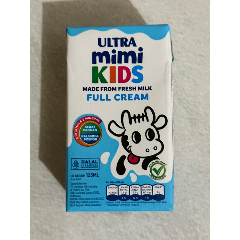 

ULTRA MIMI FULL CREAM 125ml SUSU UHT