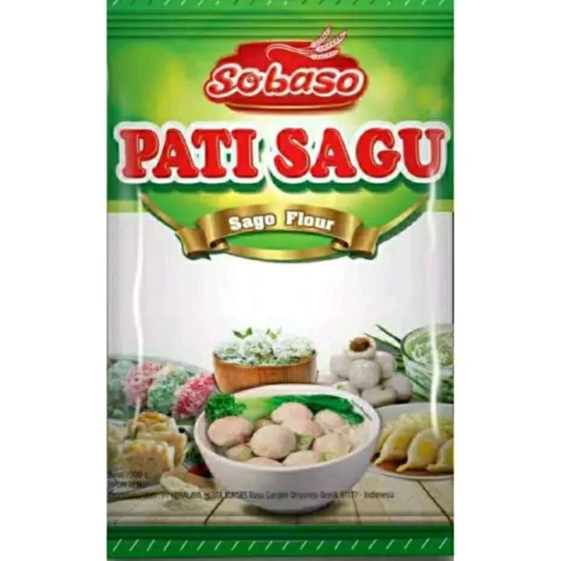 

Sobaso Pati Sagu 500gr / Sobaso Sago Flour / Tepung Pati Sagu