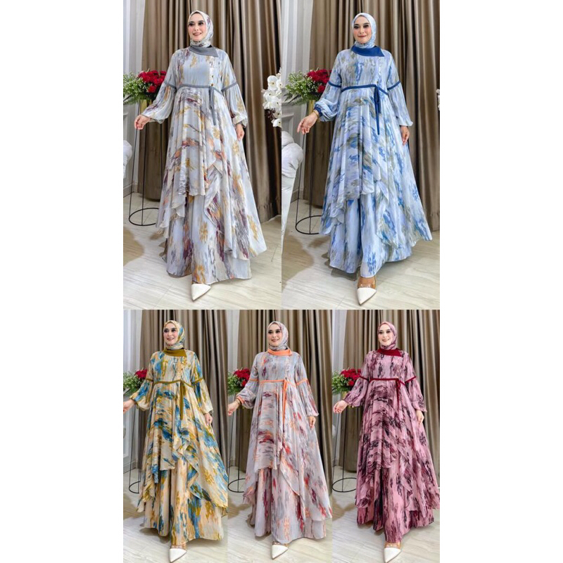 NEW RANAYA VOL 2 SET OUTER BY POPPY SYARI DRESS SET OUTER MEWAH DAN SUPER ELEGANT