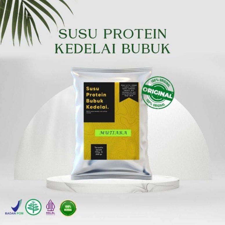 

[✽P27$] SUSU KEDELAI BUBUK ORGANIK SUSU PROTEIN MUTIARA 200 GRAM Promo Semangat