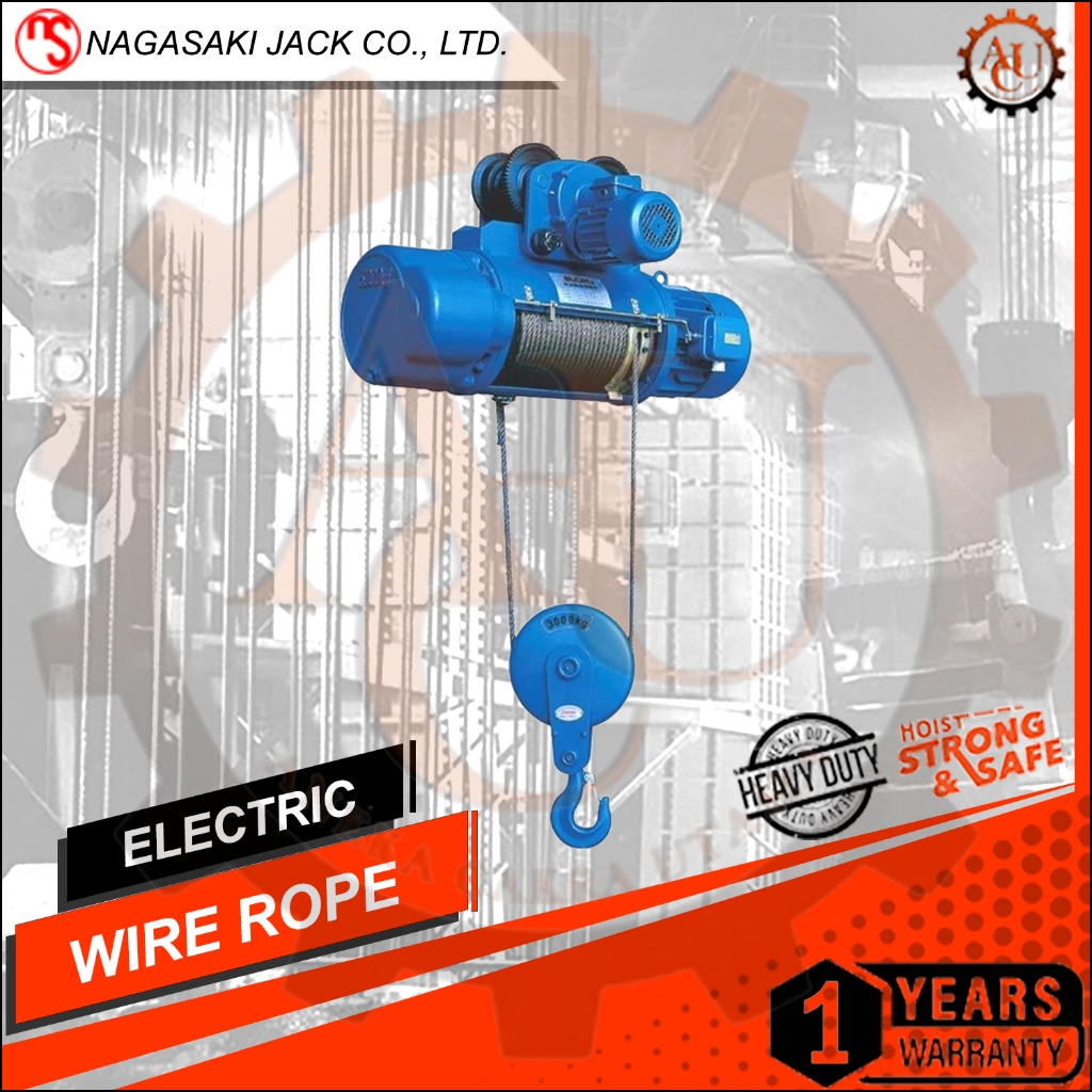 Electric wire rope hoist Crane 10 Ton X 12 Meter Nagasaki Made in japan