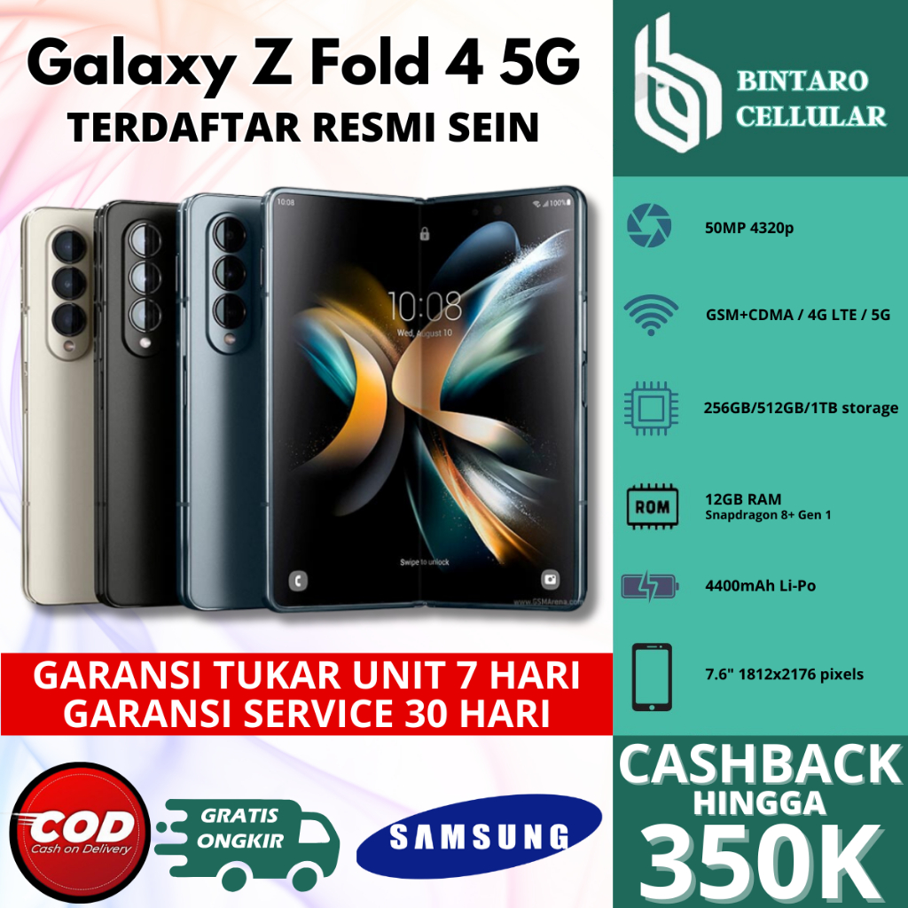 SEIN | Samsung Galaxy Z Fold 4 | Z Fold 3 5G | Z FLIP 4 &amp; 3 5G | Second Original Resmi Indo