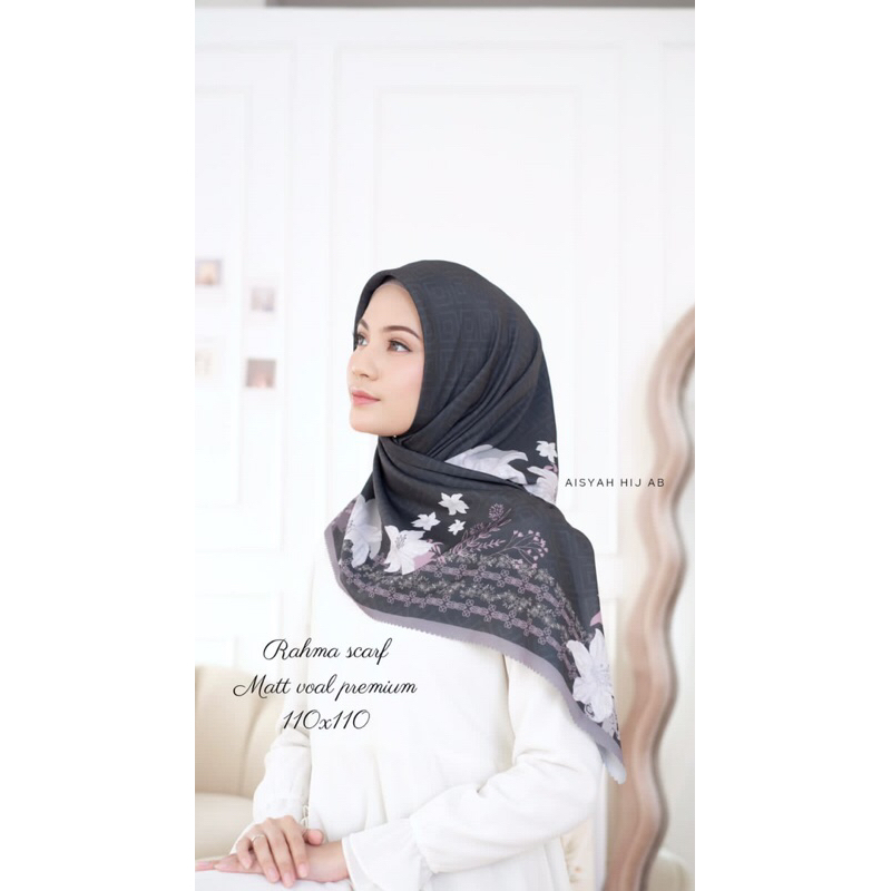 Agen Supplier Hijab Segiempat Voal Premium Aisyah Jilbab Segiempat Motif Laser Cut Jilbab Premium Te