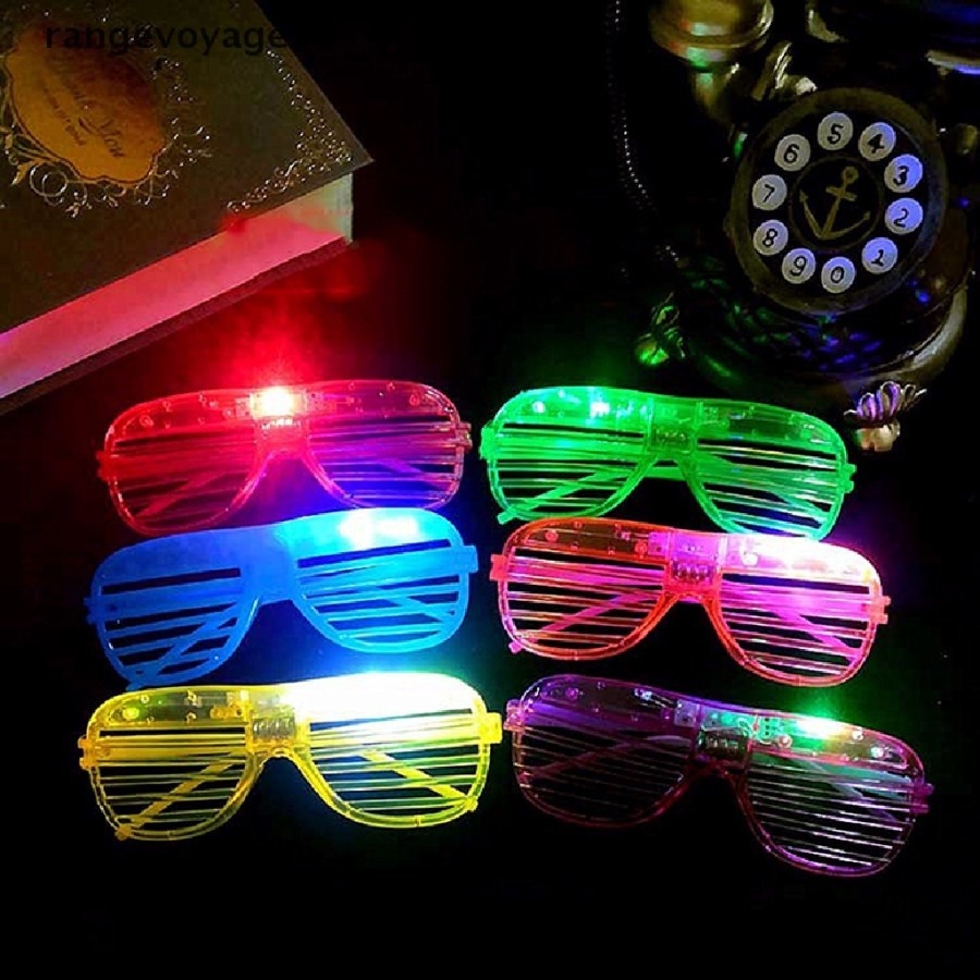 Kacamata DWP Party Ultra Rave Party Bisa Nyala Kacamata LMFAO Kacamata Neon Millenial  Party Glasses