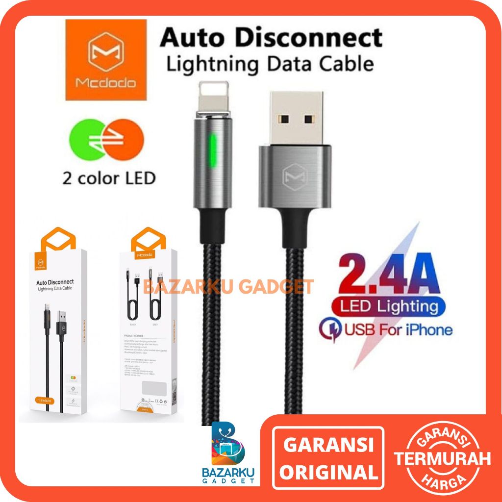 Mcdodo CA 4601 Kabel Lightning Iphone Kabel Data iPhone Kabel Iphone Lightning Mcdodo CA 4602 Mcdodo