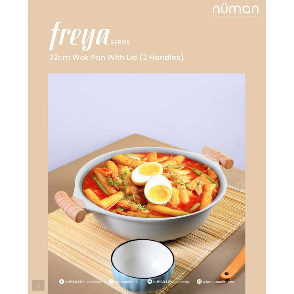 Panci Numan Freya 32CM Wok Pan