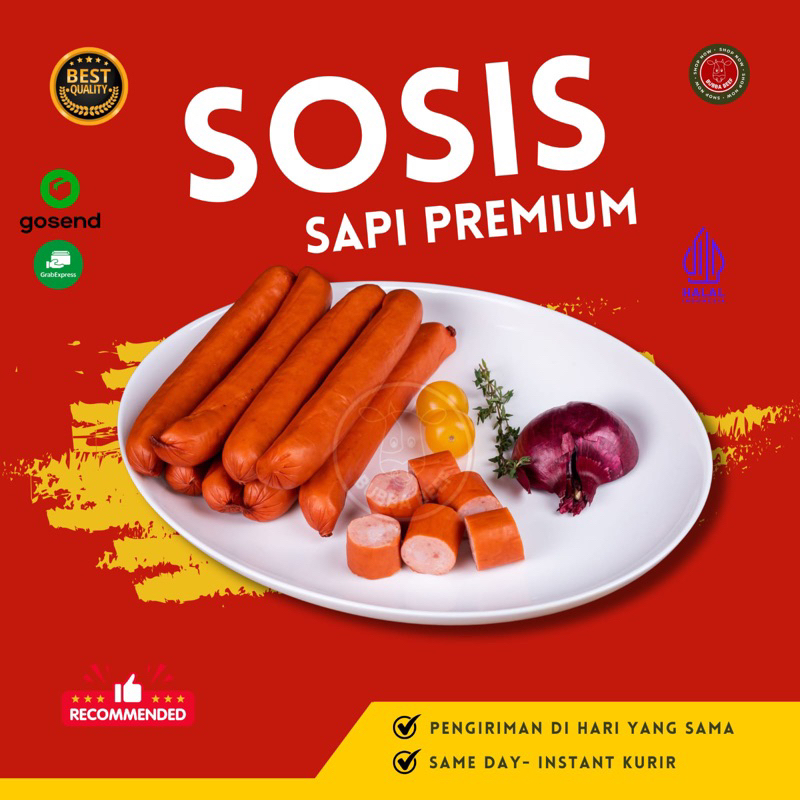 

Sosis Sapi Premium/Sosis Ayam /Sosis One Suke Bratwurst/Sosis Jumbo One Suke/Sosis One Suke isi 40/Sosis One Suke isi 20/Sosis Bakar Frozen/Sosis Sapi Halal/Sosis Ayam Enak