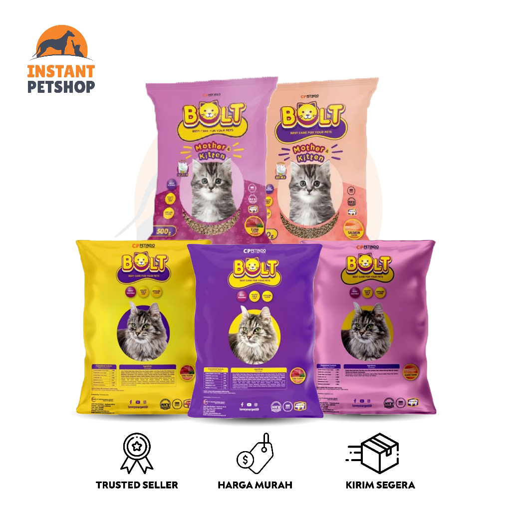 BOLT CAT FOOD Repack Bolt Cat Food Cat Dry Food Makanan Kucing