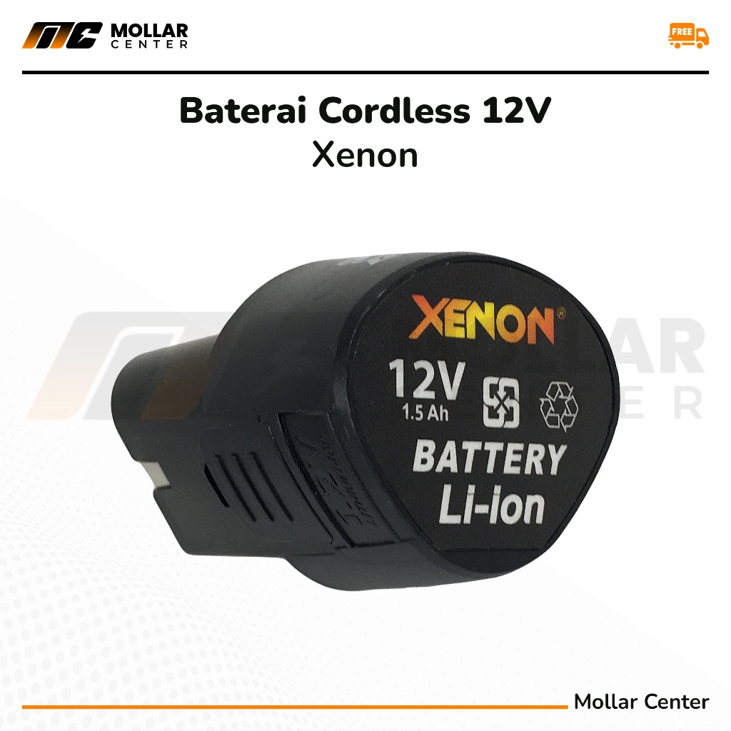 BATERAI 12V MESIN BOR CAS CORDLESS DRILL XENON CDD 500 BATERE BATTERY