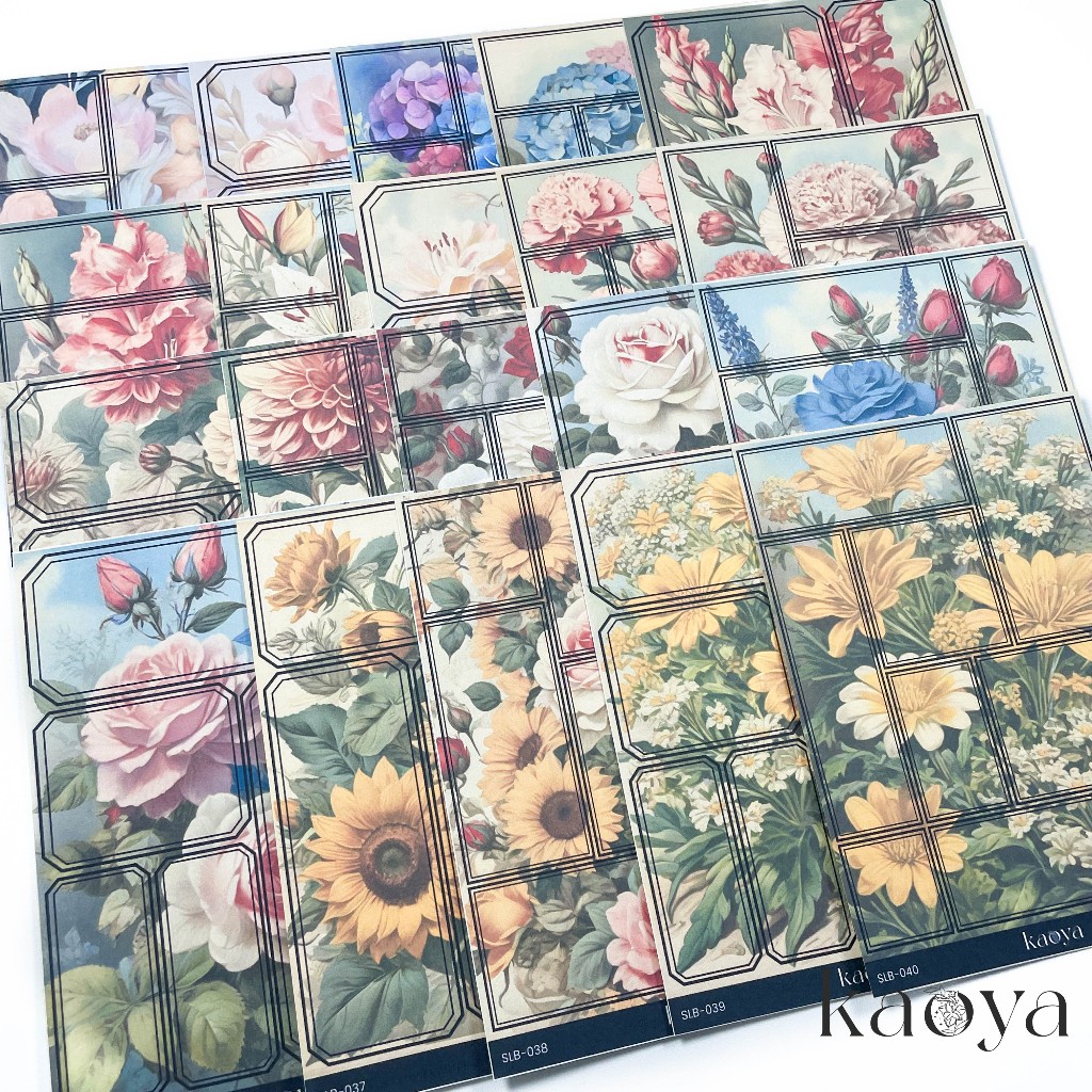 

Stiker Label: Flowers Stiker Label Bunga Dekorasi Jurnal Journal Journaling Bujo Scrapbooking
