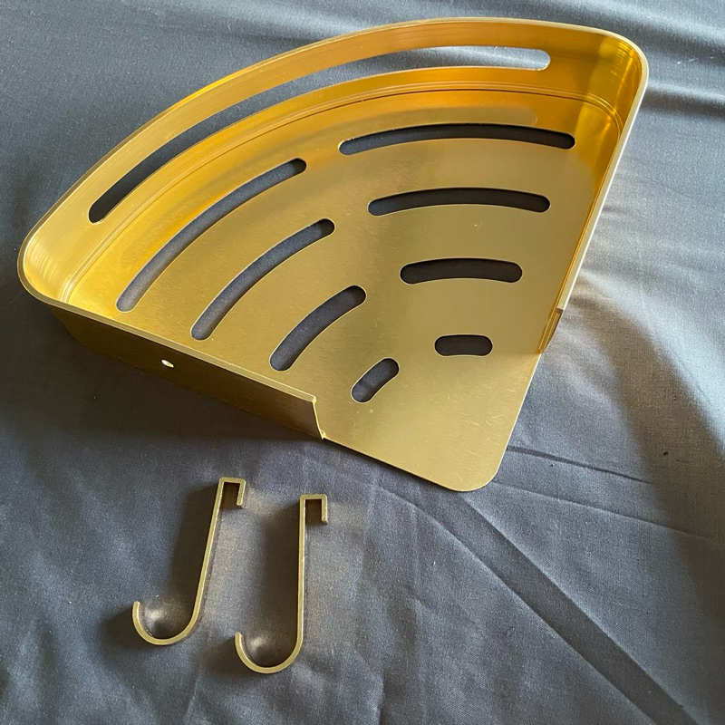 Rak Sabun Shampoo Sudut / Segitiga TKL005 Emas