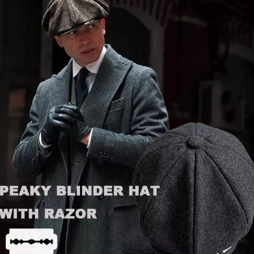 XHHC1264 XG34448 Topi Vintage Baret Peaky Blinders Cap Newsboy Topi Apolo Baret Pria Wanita Topi Bar