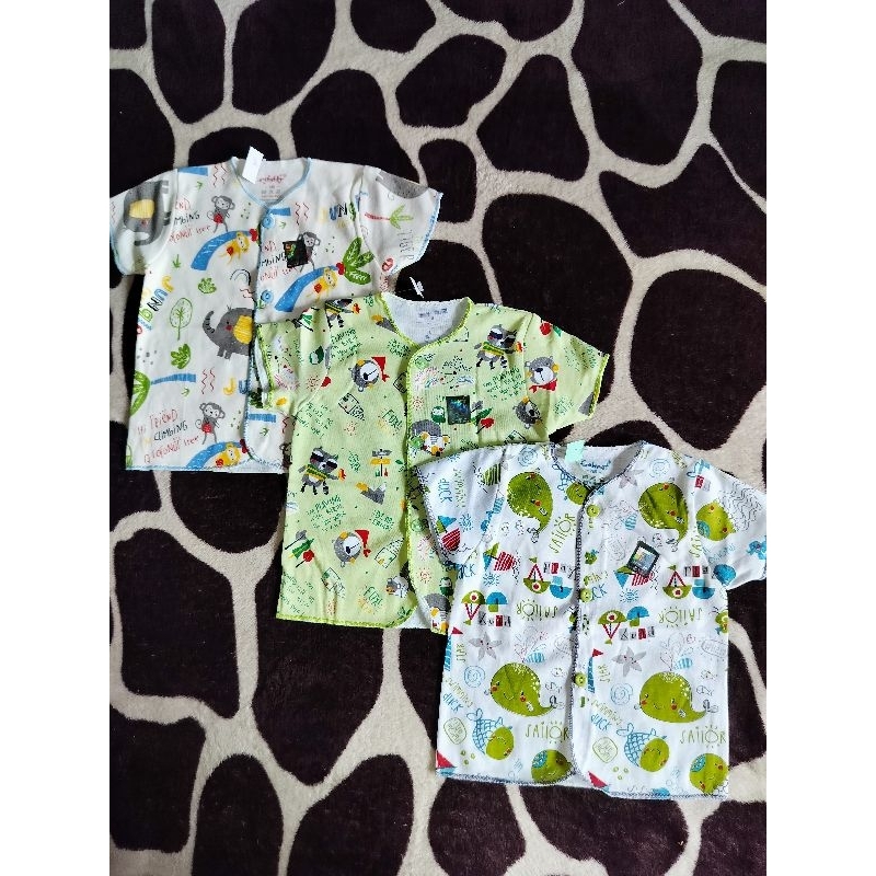 Paket Baju Bayi 3 pcs l Baju Bayi Defect atau Reject Pabrik l Baju Cacat Sablon