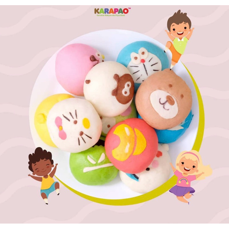 

Bakpao Karakter Premium Mix (isi 6 rasa)