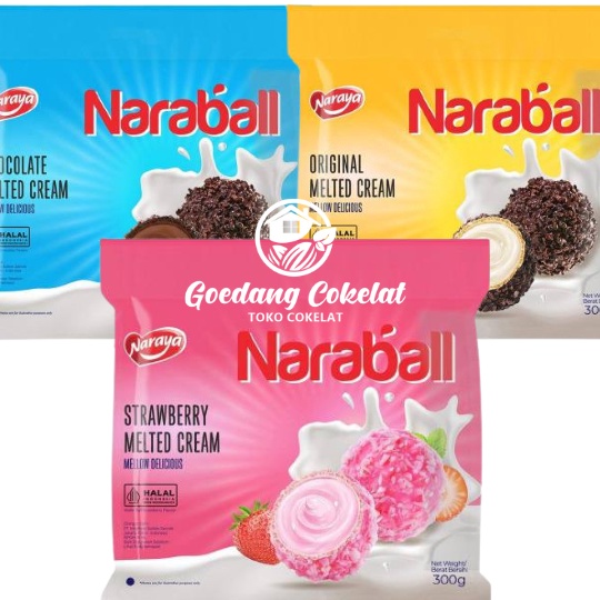 

Sale Naraya NARABALL Wafer Ball Original Chocolate Strawberry Melted Cream 300g