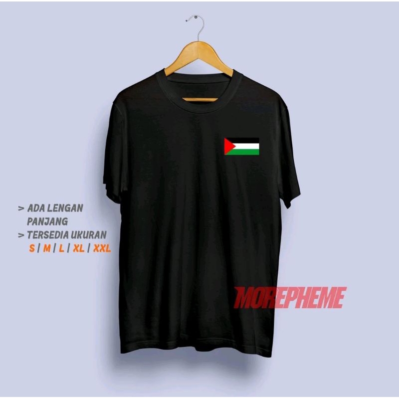KAOS BENDERA PALESTINE LOGO DADA