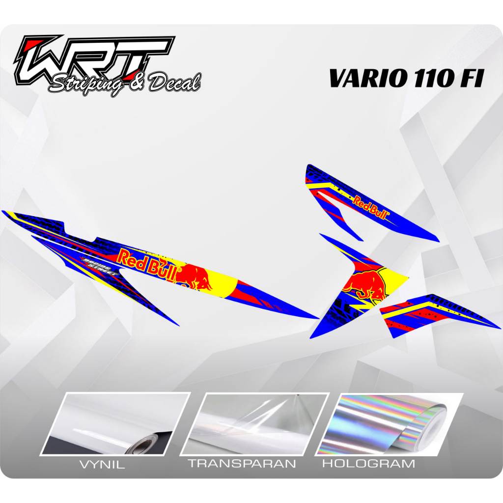 Striping Vario 110 Fi-Stiker Vario 110 FI RedBull