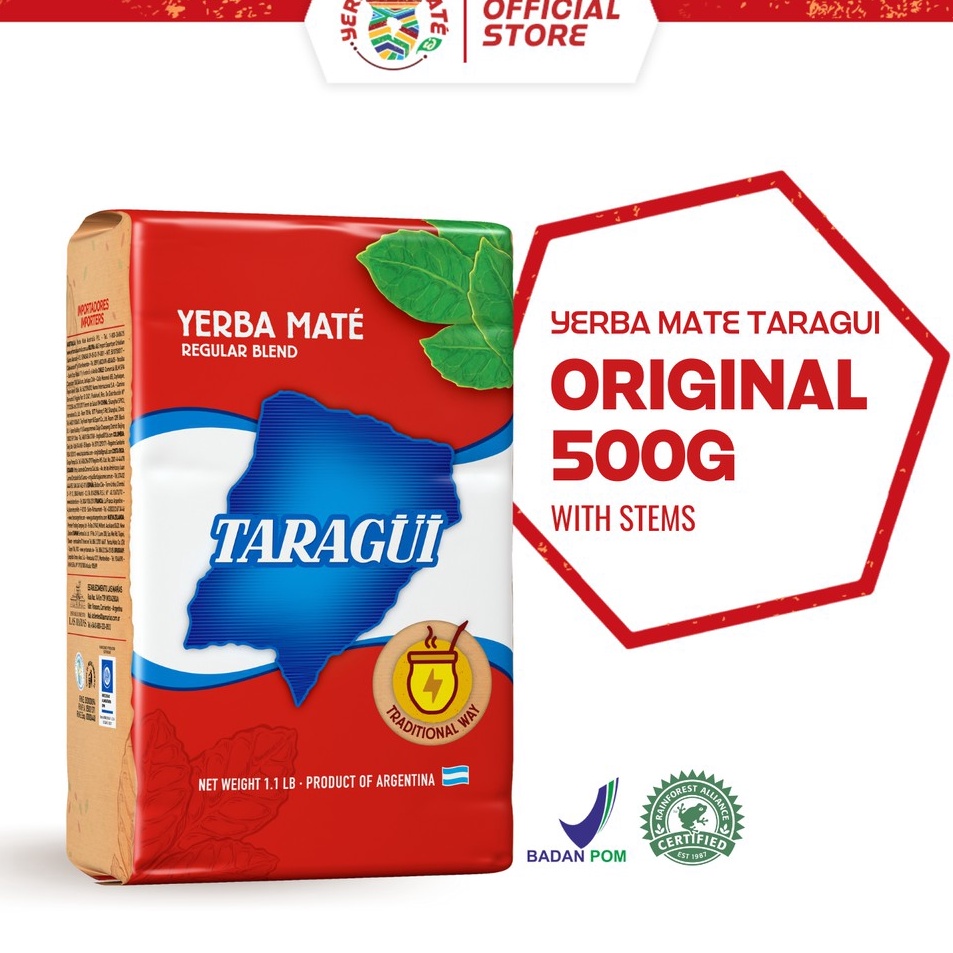 

Serba Murah Taragui Yerba Mate Original with stems 500g | Teh Botanikal Argentina