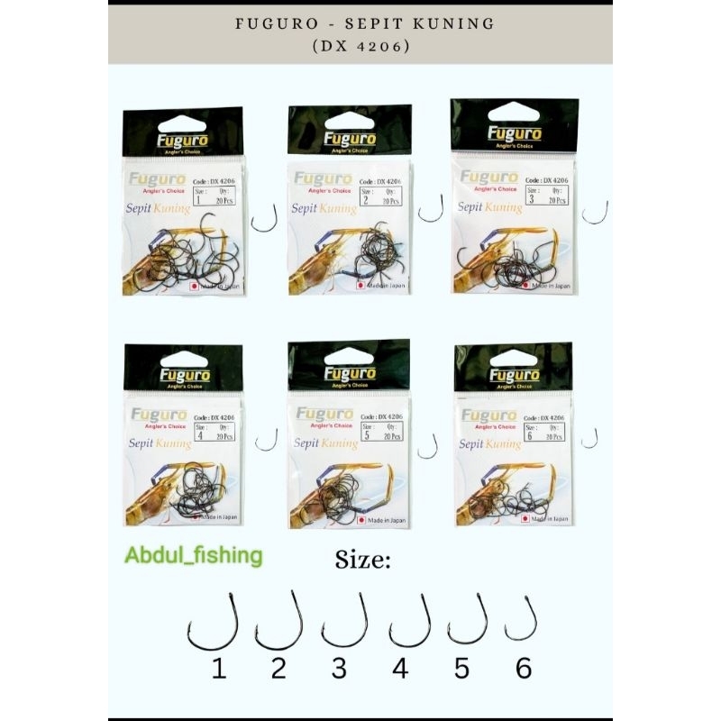 Mata Kail Udang Fuguro sepit kuning