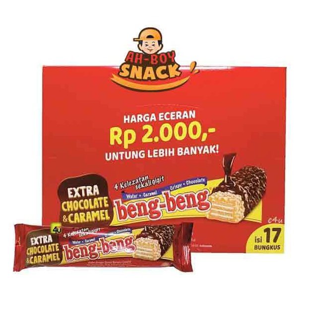 

Kirim Sekarang BENG BENG BOX ISI 17 / SNACK BENG-BENG COKELAT - BENG BENG ECER 2000