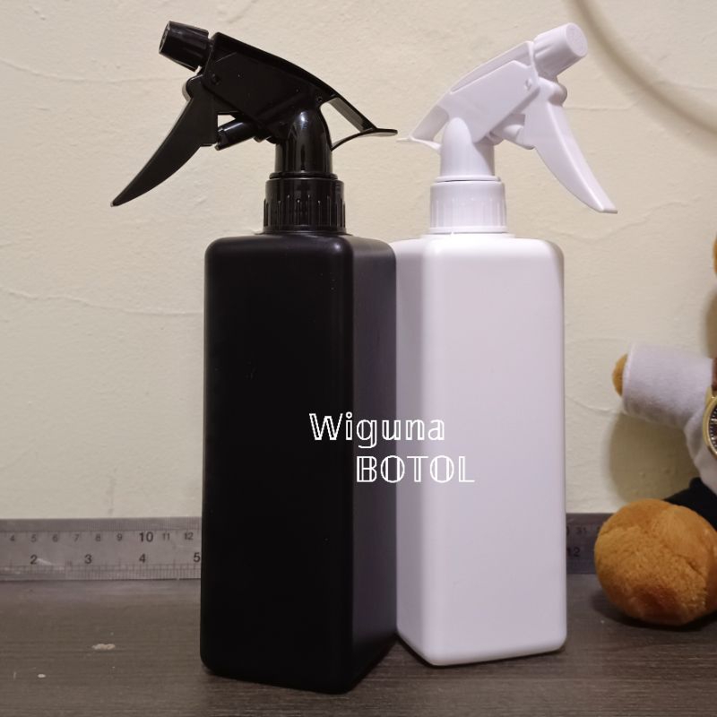 Botol Spray Triger 500ml HDPE / Botol HDPE 500ml Kotak Tutup Spray Big Triger