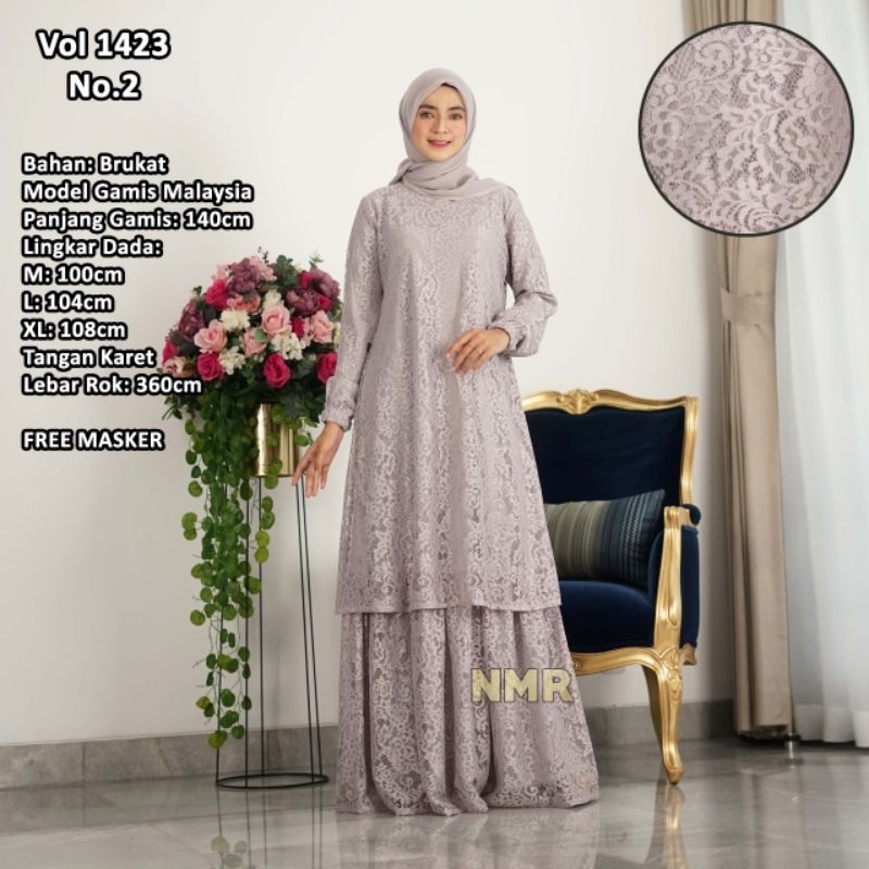 gamis brokat malaysia