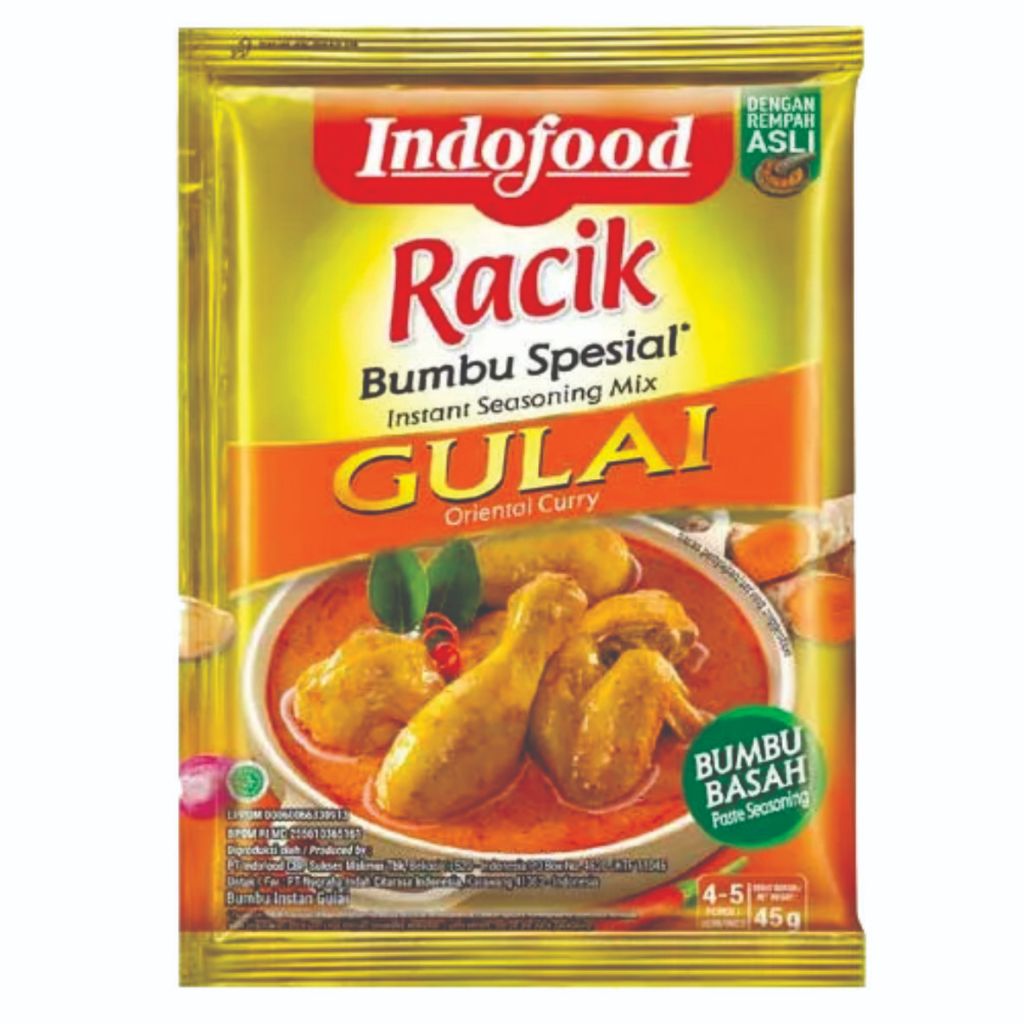 

INDOFOOD GULAI BUMBU BASAH | KEMASAN 45 GRAM