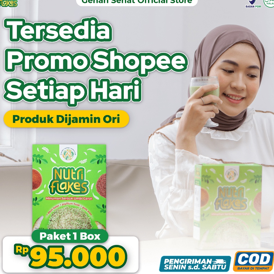 

Bayar Di Tempat Nutriflakes Sereal Umbi Garut Asam Lambung Ampuh Mengatasi Asam Lambung, Maag, Gerd 1 Box