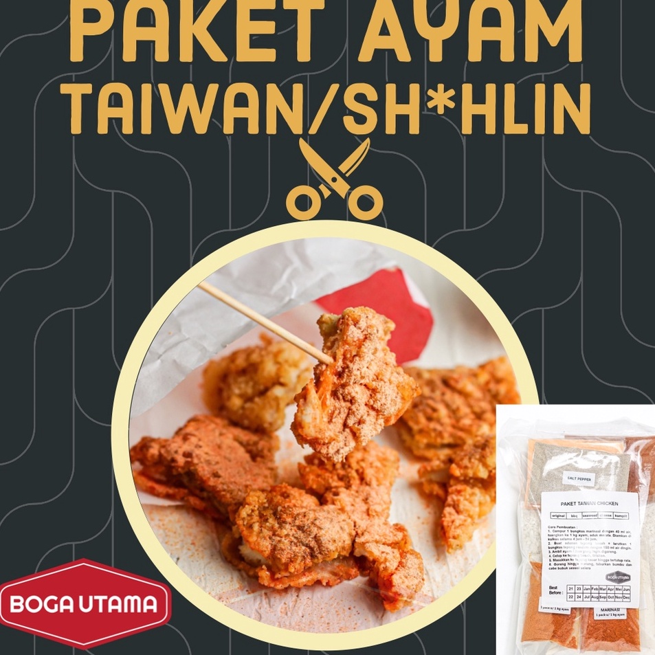 

Diskon Promo Paket Tepung Taiwan Chicken Murah Praktis Original BBQ Seaweed Komplit