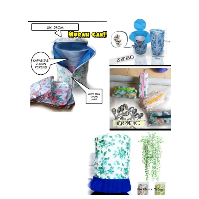 tas piring/ sarung piring / mangkok / tas sendok