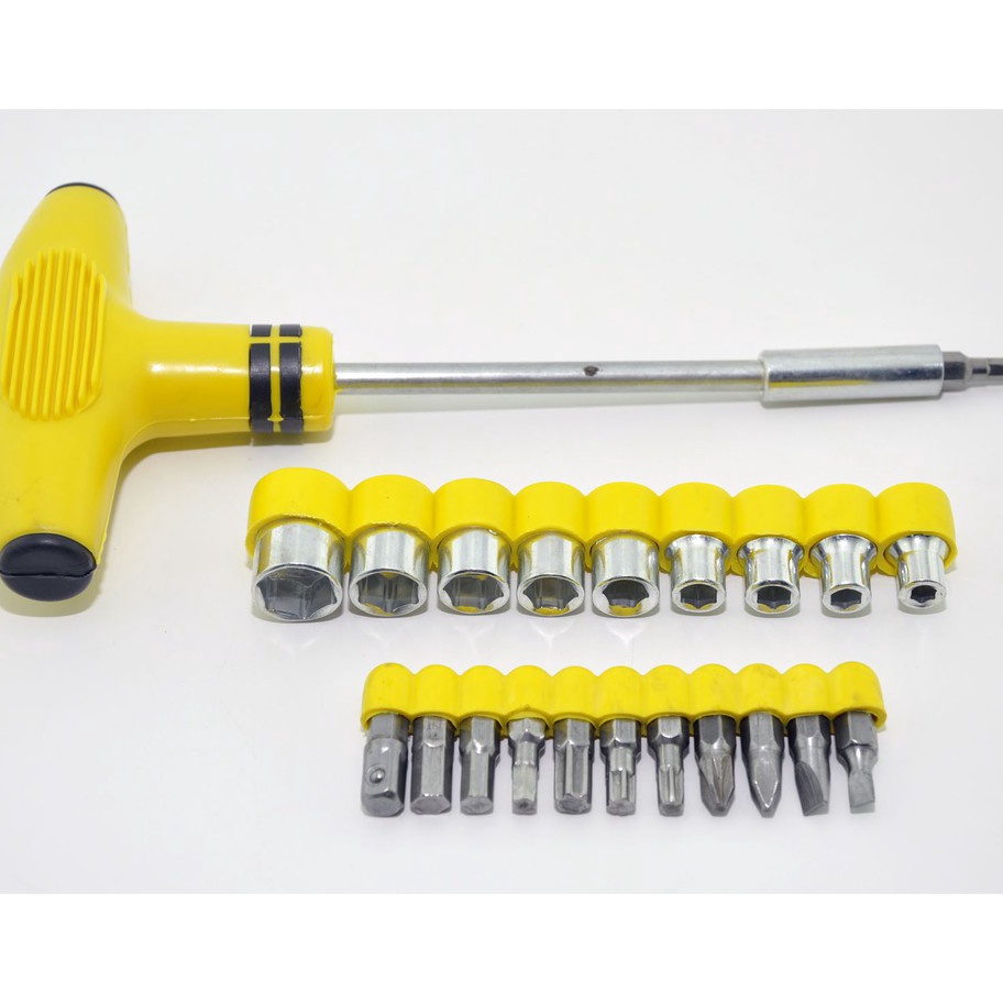 Readystock Obeng set Kunci Set Multifungsi Kunci Shock Obeng Palu T Obeng T Five Star Socket & Bits 