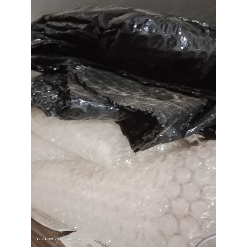 

Packing Tambah Bubble wrap