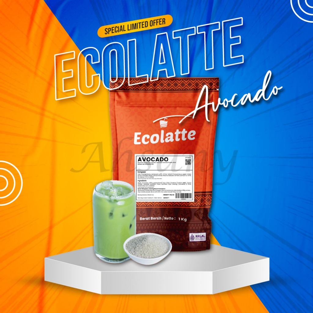 

Bubuk Minuman Avocado Premium Powder Drink Aneka Rasa Ecolatte 1kg