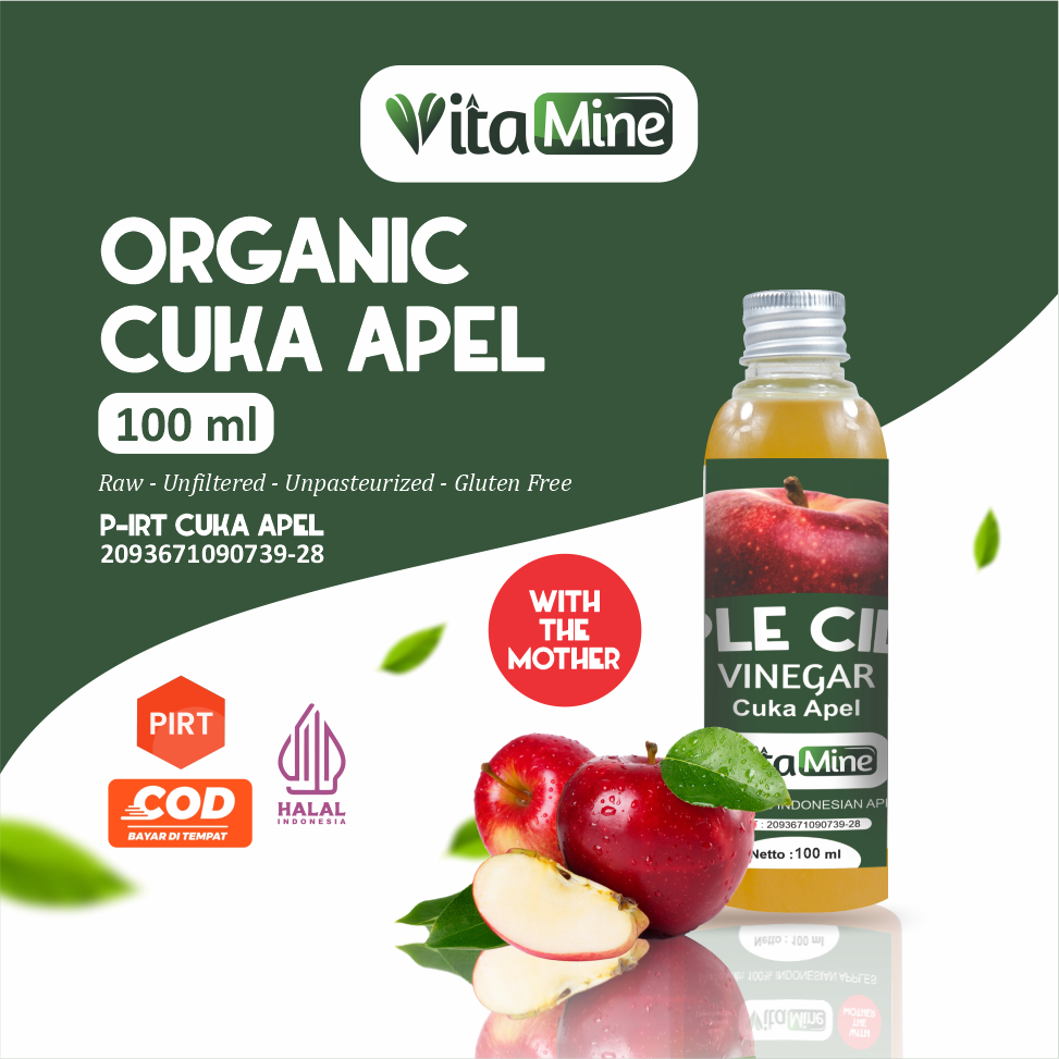 

Vitamine - 100 ML Cuka Apel Organik Vinegar with Mother Travel Size