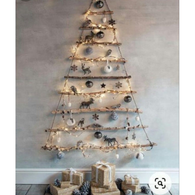 READY STOCK.. Dekorasi pohon natal ranting kayu JATI Kering vxl