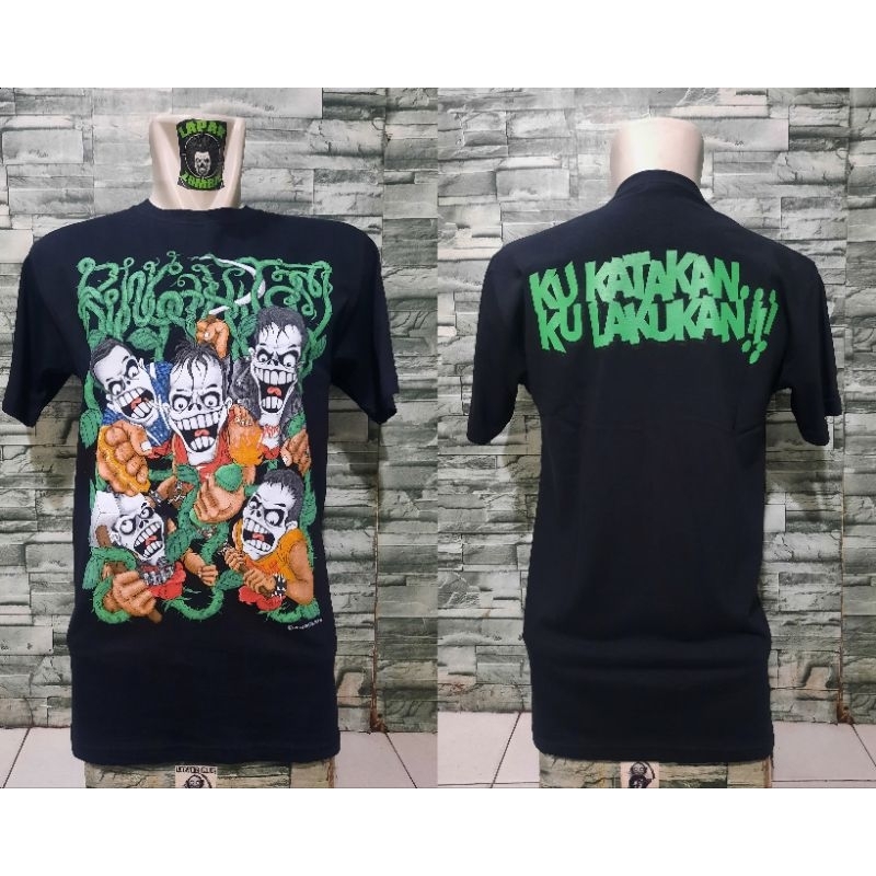 KAOS BAND SI BUNGA HITAM