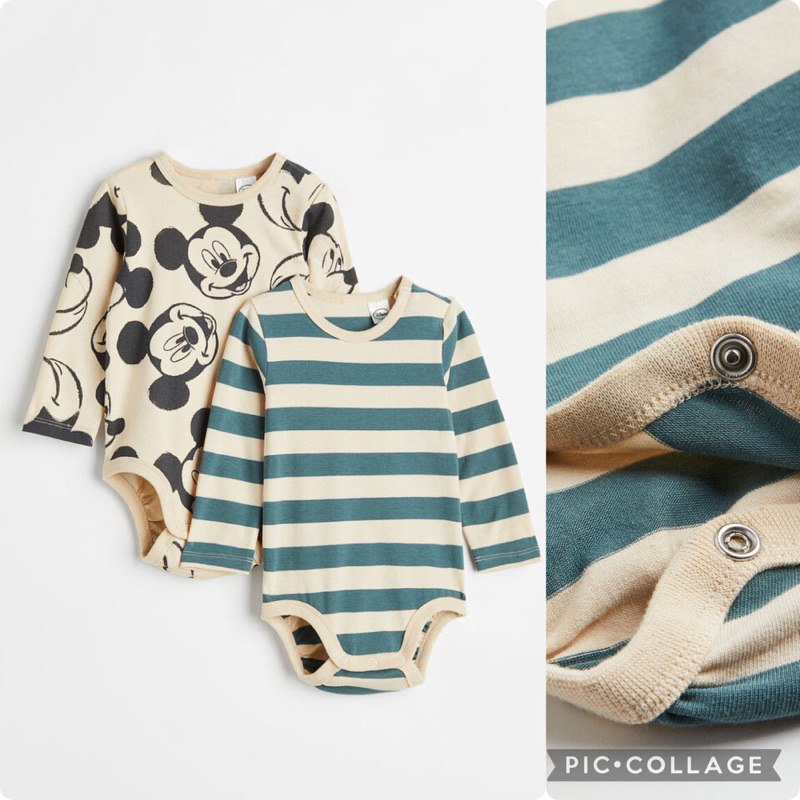 H&M SALE 2piece bodyusuit mickey baby