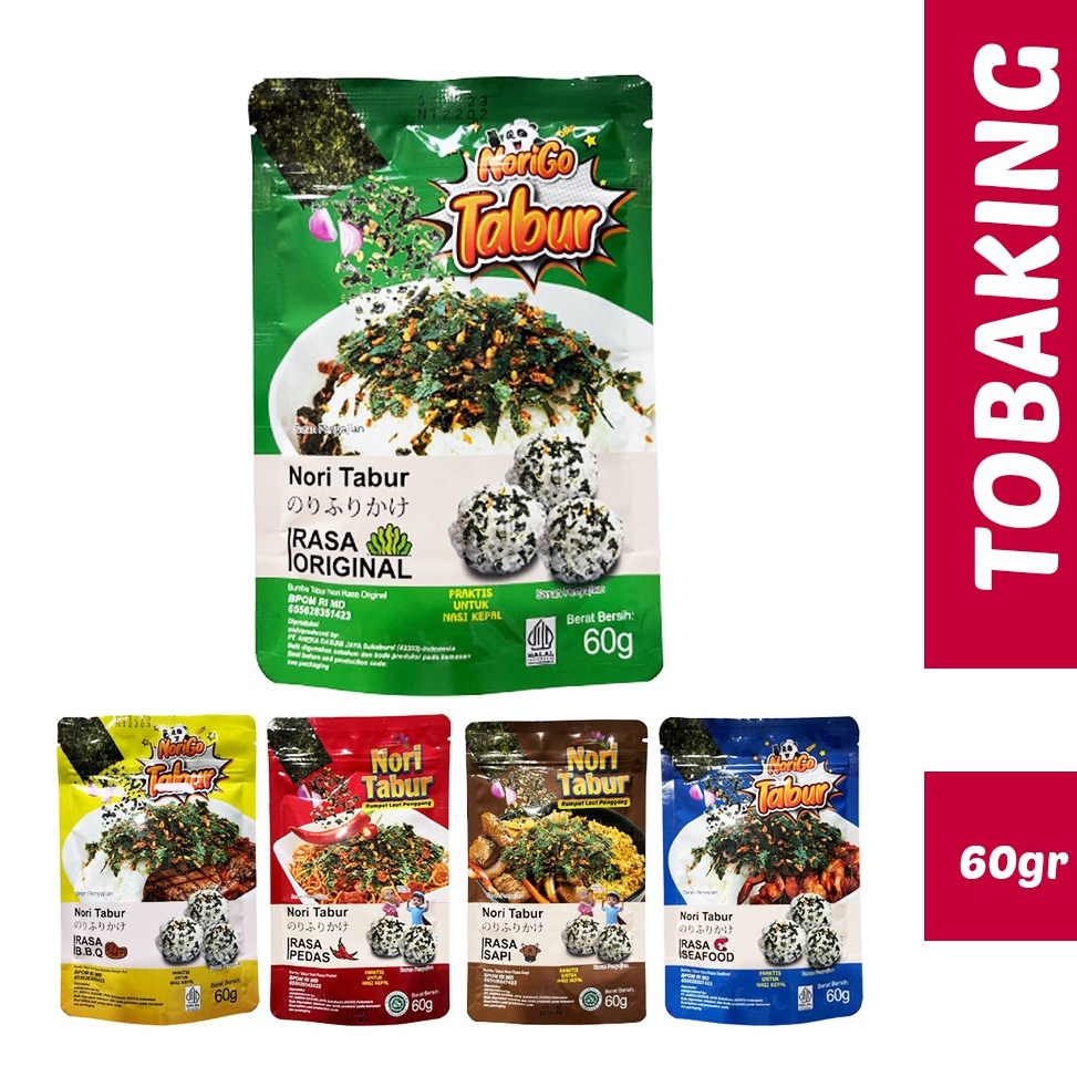 

[☽Y44/] Nori Tabur Rumput Laut Panggang 60gr Sapi Seafood Bbq Pedas HALAL [34]