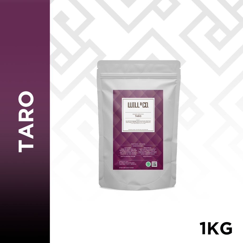 

Bubuk Minuman Taro Powder Premium Will&Co 1Kg